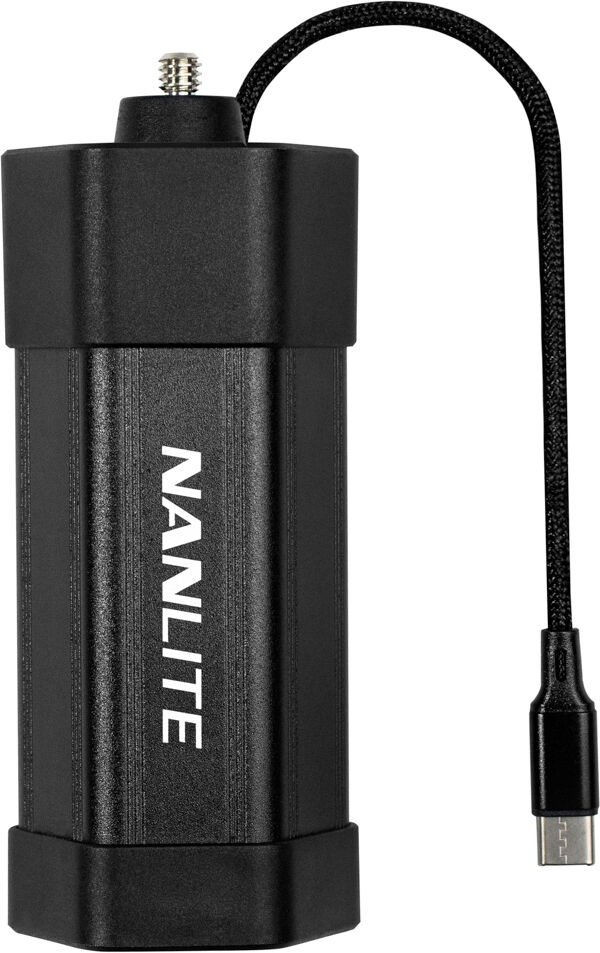 NANLITE Porte-Batterie avec USB-C (NP-F550) pour Pavotube II 6C