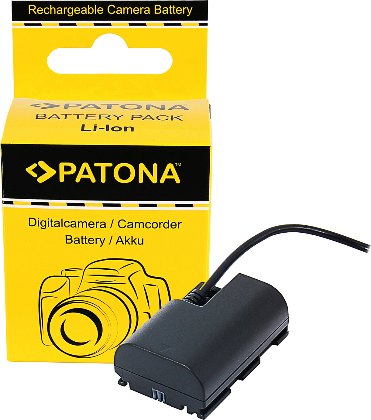 PATONA Adaptateur de Batterie d'Entrée D-TAP pour Canon LP-E6N