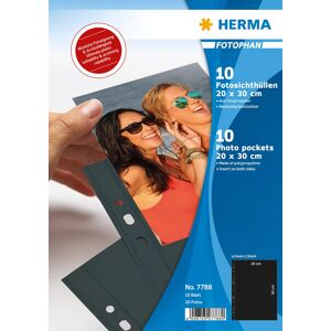 HERMA Fotophan 20x30cm Noir (10 feuillets)