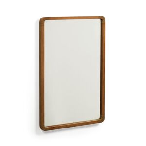 Kave Home Shamel - Miroir en bois 45x70cm - Couleur - Bois foncé