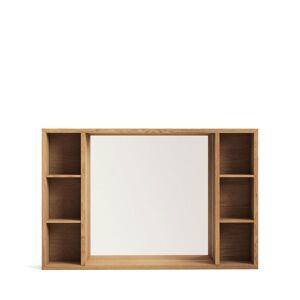Kave Home Kenta - Armoire de toilette 6 niches en bois 100x65cm - Couleur - Bois clair