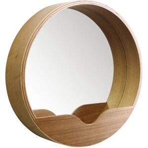 Zuiver Round Wall - Miroir en bois - Couleur - Bois, Dimensions - Large