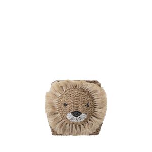 Bloomingville Harrison - Panier forme lion en fibre naturelle - Couleur - Naturel