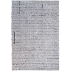 Drawer Cairns - Tapis contemporain à motif géométrique - Couleur - Gris, Dimensions - 200x290 cm