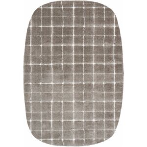 Drawer Byron VII - Tapis contemporain ovale - Couleur - Taupe, Dimensions - 200x290 cm