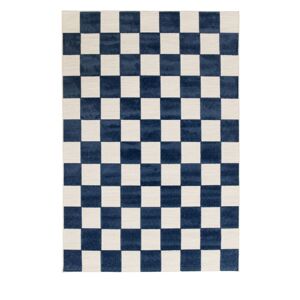 No name Addo IV – Tapis intérieur et extérieur à motif géométrique - Couleur - Bleu, Dimensions - 160x230 cm
