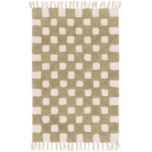 No name Dam - Tapis damiers vert - Couleur - Vert, Dimensions - 160x230 cm