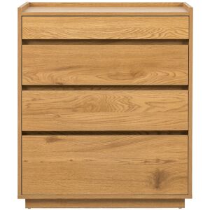 Drawer Since - Commode 4 tiroirs en bois L75cm - Couleur - Bois clair