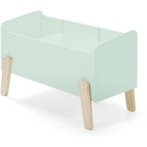 No name Aulia - Coffre de rangement enfant en bois - Couleur - Vert menthe