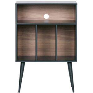 Woood James - Meuble de rangement disques vinyles en bois - Couleur - Noir