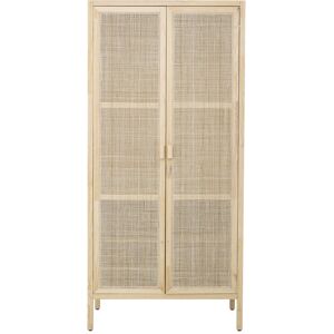 Bloomingville Mariana - Armoire en bois et cannage - Couleur - Bois clair