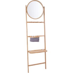 Leitmotiv Bamboo - Portant avec miroir - Couleur - Bambou