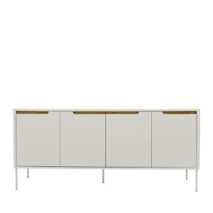 Tenzo Switch - Buffet en bois 4 portes L173cm - Couleur - Blanc