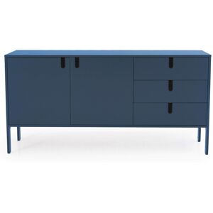 Tenzo Uno - Buffet en bois 2 portes 3 tiroirs L171cm - Couleur - Bleu Canard