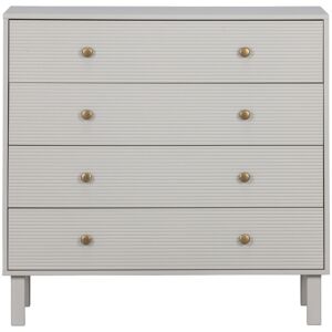 Woood Madu - Commode 4 tiroirs en bois L94cm - Couleur - Gris clair