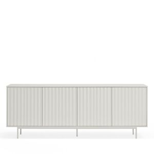 Teulat Sierra - Buffet en bois 4 portes 3 tiroirs L211cm - Couleur - Blanc