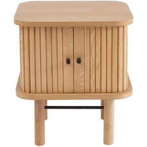 No name Mati - Table de chevet 2 portes en bois - Couleur - Bois clair