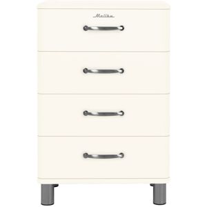 Tenzo Malibu - Petit meuble de rangement vintage L60cm - Couleur - Blanc cassé