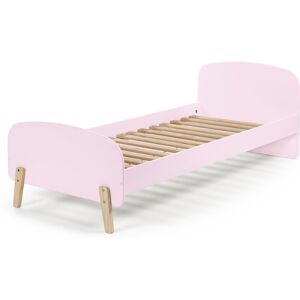 No name Aulia - Lit enfant en bois 90x200cm - Couleur - Rose