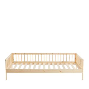 No name Sasha - Cadre de lit pour enfant en bois massif 90x190cm - Couleur - Bois clair