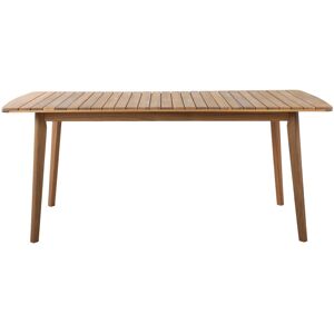 No name Léa - Table à manger de jardin en bois d'acacia 180x90cm - Couleur - Bois foncé