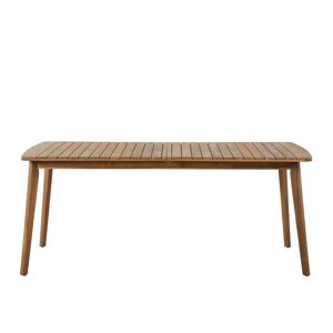 No name Sue - Table à manger extensible de jardin en bois d'acacia 180-230x90cm - Couleur - Bois foncé