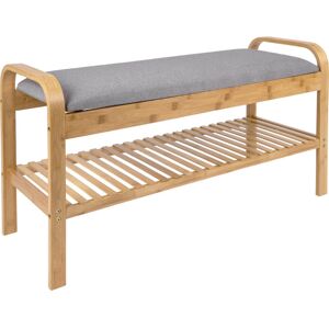 Leitmotiv Arch - Banc en bois et tissu - Couleur - Gris