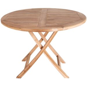 House Nordic Oviedo - Table à manger de jardin ø100cm en teck - Couleur - Bois clair