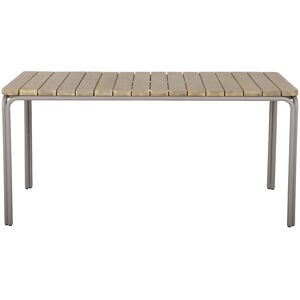 No name Nurr - Table à manger de jardin en bois d'acacia 160cm - Couleur - Bois clair