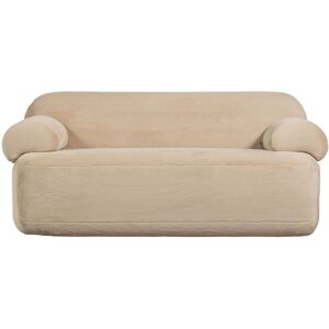 Woood Jolie - Canapé 2 places en fausse fourrure L183cm - Couleur - Beige