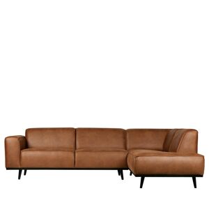 BePureHome Statement - Canapé d'angle droit - Couleur - Cognac