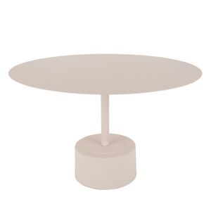 Leitmotiv Nowa - Table d'appoint ronde en métal ø55cm - Couleur - Crème