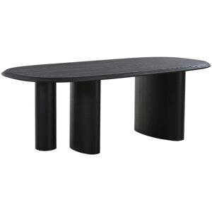 House Nordic Tirano - Table à manger ovale en bois 220x100cm - Couleur - Noir