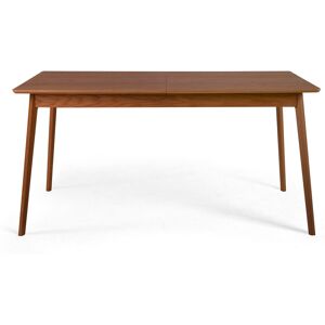 Drawer Skoll - Table à manger extensible 150-200x80cm - Couleur - Bois foncé