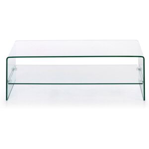 Kave Home Burano - Table basse en verre 110x55 cm - Couleur - Transparent