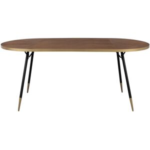 No name Denise - Table à manger 180x90cm - Couleur - Bois foncé