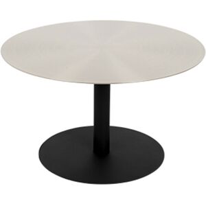 Zuiver Snow - Table basse ronde en métal brossé ø60cm - Couleur - Argent