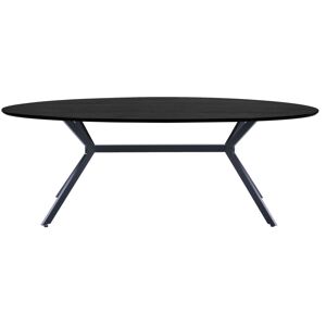 Woood Bruno - Table à manger en bois et métal 220x100cm - Couleur - Noir