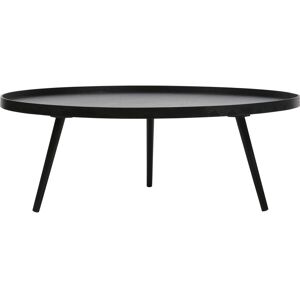 Woood Mesa - Table basse ronde en bois ø100cm - Couleur - Noir