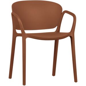 Woood Bent - Lot de 2 chaises de jardin - Couleur - Terracotta