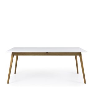 Tenzo Dot - Table à manger extensible en bois 180-240x90cm - Couleur - Blanc