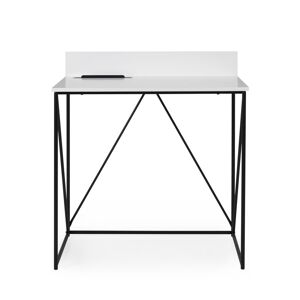 Tenzo Tell - Bureau en bois L80cm - Couleur - Blanc