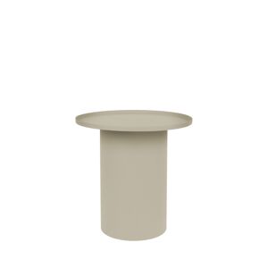 No name Sverre - Table d'appoint ronde en métal ø45,5cm - Couleur - Blanc ivoire