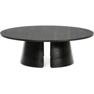 Teulat Cep - Table basse ronde en bois ø110cm - Couleur - Noir