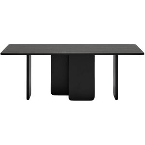 Teulat Arq - Table à manger en bois 200x100cm - Couleur - Noir