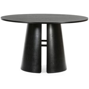 Teulat Cep - Table à manger ronde en bois ø137cm - Couleur - Noir