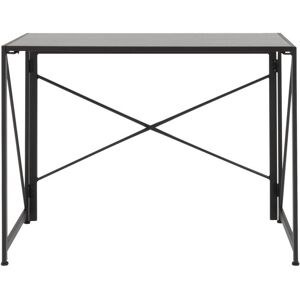 Tenzo Fold - Bureau pliant en métal L100cm - Couleur - Noir