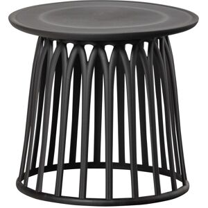 Woood Boy - Table basse ronde en résine ø50cm - Couleur - Noir