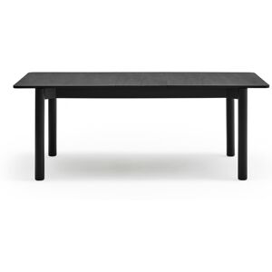 Teulat Atlas - Table à manger extensible en bois 200-160 x 95cm - Couleur - Noir