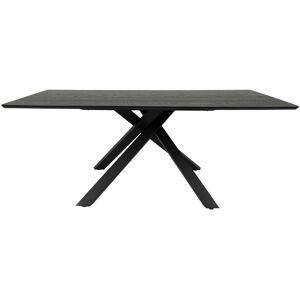 Tenzo Cox - Table à manger en bois 200x95 - Couleur - Noir